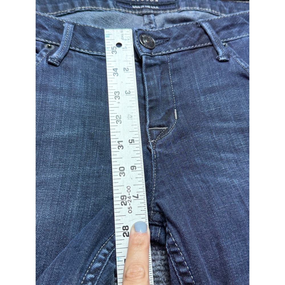 Hudson Skinny Jeans Women 28 Blue Excellent Flap Pocket Low Rise W428DHA - Picture 10 of 12